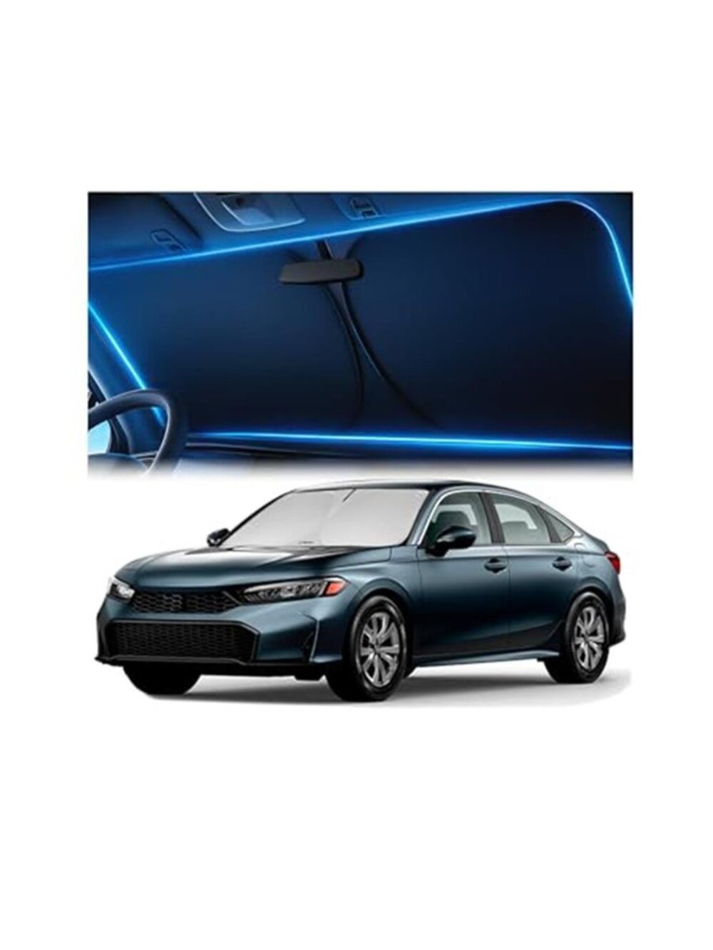 Windshield Sun Shade for Honda Civic 2022 2023 2024 2025 2026